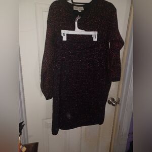 Black and Red Speckled Dress Size M